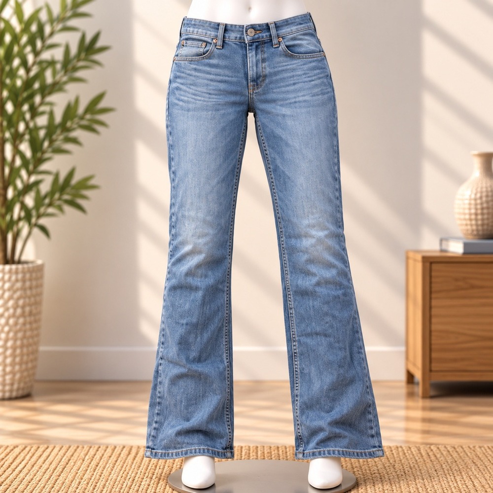 Wrangler Slim Straight Jeans Mens 30x31 Blue Medium Wash Denim Pants